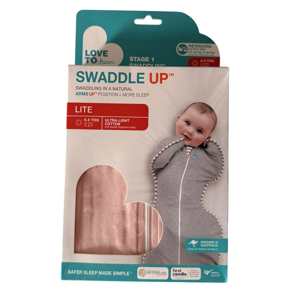 Swaddle Up Lite Soft Blush Pink Newborn NEW Love to Dream